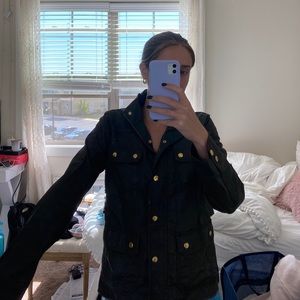 JCREW green fall utility jacket!